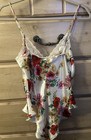 Victoria s Secret Vintage Gold Label Floral Lace Teddy Size Small