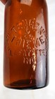 Early 1900s Tengen   Thieme Quart Blob Top Amber Beer Bottle Lafayette Indiana