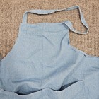 Denim Apron Blue Bib Style Utility Two Front Pockets