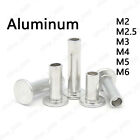 Aluminum Thin Flat Head Semi Tubular Rivets M2 M2 5 M3 M4 M5 M6