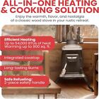 Cast Iron Wood Stove 54 000 Btu Heater Cool-touch Handle Indoor Outdoor Heat