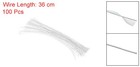 100 Pcs 30 Gauge 14  White Floral Stem Wire Artificial Flower Stem Accessories