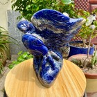 5 73lb Hand Carved Blue Agate Eagle Natural Crystal Animal Sculpture