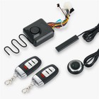 Keyless Entry Motorcycle Engine Start Push Button Ignition Starter Alarm Kit Pke