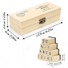 Letter Stamps Rubber Alphabet With Storage Case  Vintage Number And Mini Symbol