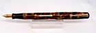 Wahl-oxford Red Marble Lever Fill Fountain Pen- Medium--working
