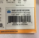 Mueller Easyflex 36  1 2 id Yellow Epoxy Coated Ss Gas Connector G012ye101036