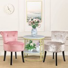 3 Piece Dining Table Set With Cushioned Chairs Modern Small Kitchen Dinette Set 
