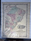 Empire Of Brazil Argentina Rio De Janeiro 1864 Johnson   Ward Civil War Era Map