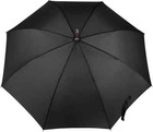 Classic Umbrella Automatic Open Wooden Stick Windproof Folding Rain Black Strong