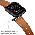 38 42mm Genuine Leather Watch Band Strap For Apple Iwatch Series 6 5 4 3 2 1 Se