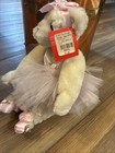 Fao Schwartz Ballerina Teddy Bear Plush Pink Tutu Stuffed Animal 12 