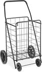 Us Folding Shopping Cart Basket Utility Cart Trolley Laundry Grocery W 4 Wheels