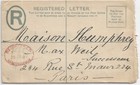 1907 Mauritius To Paris  France Registered  65537 