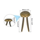 200 Pcs Paper Brass Fasteners Split Pins Pastel Mini  Bronze  5 X 9 Mm