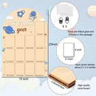 12 Months Milestone Photo Board Baby   s First Year Picture Frame For Outer Space