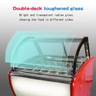 Commercial 18 Pans Gelato Ice Cream Showcase Ice Cream Freezer Anti-fog Glass