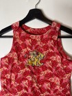 Vintage Disney Lion King Floral Print Girls Dress Size 4 Embroidered 