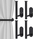 4pcs Curtain Holdbacks  Screw-in Curtain Tiebacks Curtain Tie Backs Curtain H   