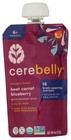 Cerebelly Baby Puree Beet Carrot Blueberry 4 Oz 6 Pack