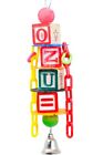 3654 Abc Twirly Small Bird Toy Parrot Cage Toys Cages Parakeet Conure Cockatiel