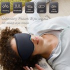 3d Travel Silk Sleeping Helper Eye Mask Soft Padded Shade Cover Rest Blindfold