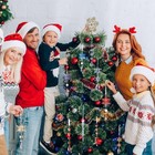 12pcs Christmas Ornaments Crystal Christmas Tree Decoration Iridescent Hanging