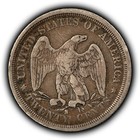 1875-s 25c Seated Liberty Silver Twenty Cent Piece - Fine vf - Sku-z7010