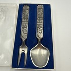 Konge Tinn Pewter Serving Set     Norway     Viking Motif     Boxed Set No  351