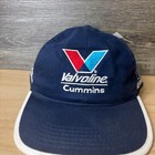 Vintage Valvoline Hat Strap Back Blue Racing Cummins Nascar Adjustable Mens