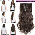 100  Natural Thick Clip In Hair Extensions 8 Pieces Full Head Real As Human Hair