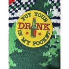 Blizzard Bay Ugly Christmas Sweater Drink Holder Pocket Men Size Small Reindeer