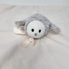 Lil  Llama Lovey Plush Baby Toy Rattle Gray Sheep Lamb Pink Blue Stars Bow