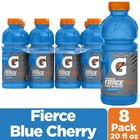 Gatorade Fierce Blue Cherry Thirst Quencher  20 Fl 20 Oz  pack Of 8  