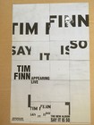 Crowded House Tim Finn 1999 Double Sided Promo Poster For Say It Cd Usa Mint