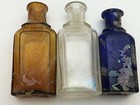 Antique 1870-90s Pharmacy Bottles From The Czars Era   v  B    3 Pieces