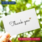 Rxbc2011 100 Little Thank You Cards Gold Heart Design Bulk Thank You Notes For A