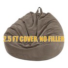 2 5 Ft Bean Bag Chair Cover  Light Brown 200l