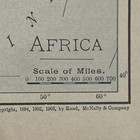 Antique 1901 Map Of Africa 9   x8   