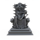 Succubus Queen Throne   Demon Sorceress 3d Printed Resin Miniature Dnd Rpg 28mm