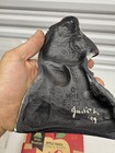 Vintage 1989 Cast Iron Santa Claus Doorstop Hand Painted Signed Judith Hmi