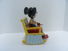 Linemar Minnie Mouse Knitting In Rocking Chair Wind-up