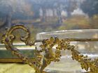 Very Old Crystal And Brass Jardiniere Bowl Garlands Cherubs Stlxv 19th