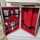 Vintage Travel Bar Portable From The 60s Has  Handle   Key