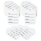 1000pcs Price Tags  White Clothing Tag For Retail  Small Kraft Paper Tag