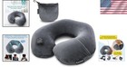 Inflatable Travel Neck Pillow - Breathable Cervical Support For Airplane   Car
