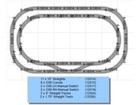 Lionel Fastrack 40x60 Oval To A 2 Main Line Loop Track Pack Add On O Gauge New
