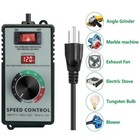 For Router Fan Variable Speed Controller Electric Motor Rheostat Ac 120v 15a Usa