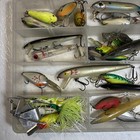 Vintage Fishing Lure Lot Of 30 Bass An Pro Case 