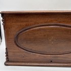 Antique Singer Treadle Sewing Machine Wood Coffin Cover Lid Vintage Wooden Case